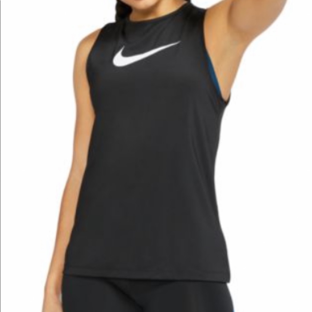 Nike Logo Open Back Tank Top